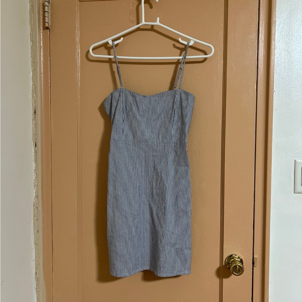 Brandy Melville blue and white striped dress